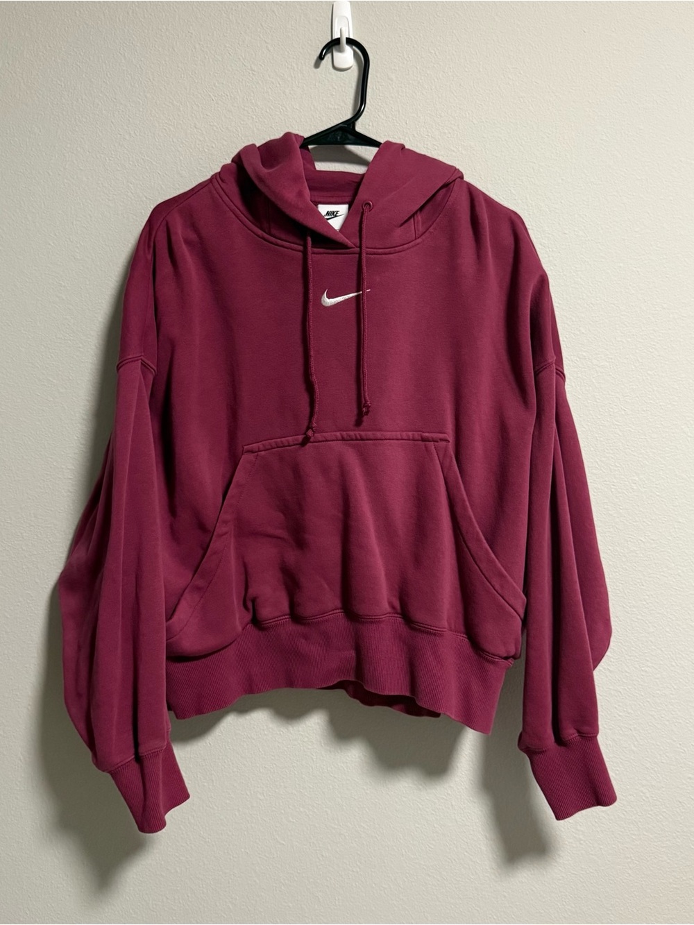 Nike Women’s Burgundy Swoosh Hoodie